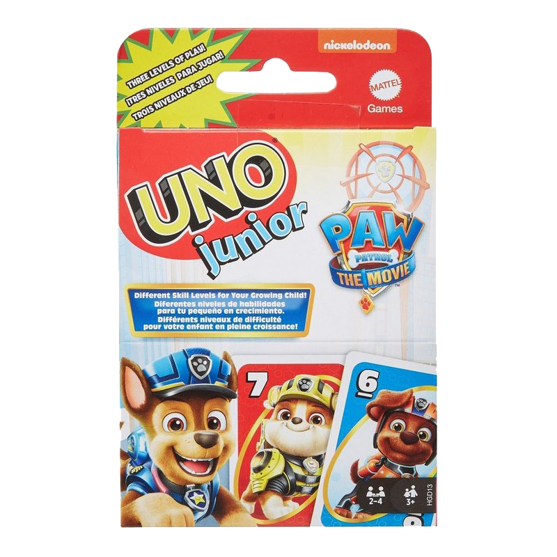 Achetez Uno Junior - Pat'Patrouille (Paw Patrol) - Jeu de société - Mattel  Games - Addict'O Jeu