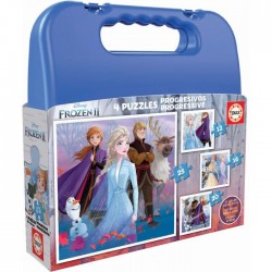 Valise de 4 Puzzles Frozen...
